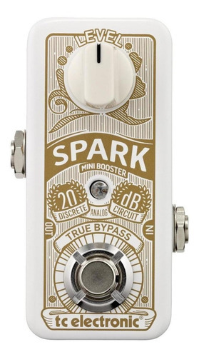 Tc Electronic Spark Mini Booster Pedal 20 Db True Bypass Color Blanco