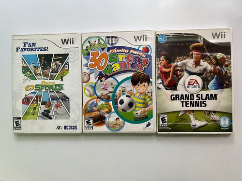 Lote 3 Juegos Originales Nintendo Wii  Deca Sports 