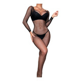 Body De Malla Sexy Para Mujer Lencería Bodystocking De Red