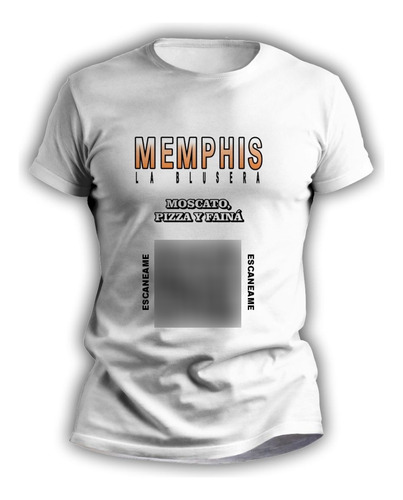 Remera Rock Personalizada Hombre Mujer Con Qr Memphis - 4182