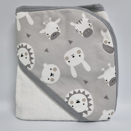 Toallón Con Capucha Toalla Pique Estampado Coccole Unisex