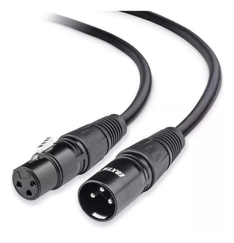 2 Cables Xlr Macho A Xlr Hembra Blindado Balanceado Pack