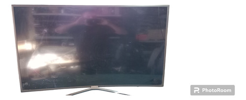 Tv Samsung Un55k6500agczb Curvo Pantalla Rota Funcionando 