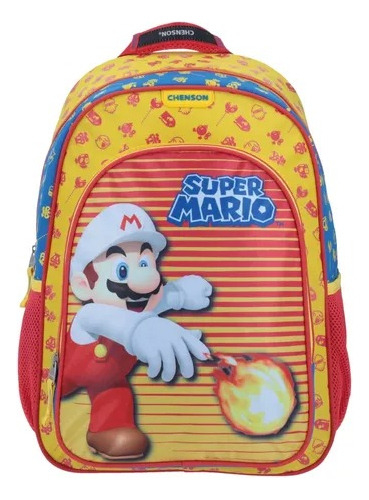 Mochila Chenson  Mario Bros Primaria Mb64478-l