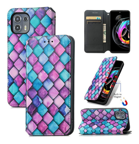 Funda Tipo Billetera Carcasa Celular De Cuero Para Motorola