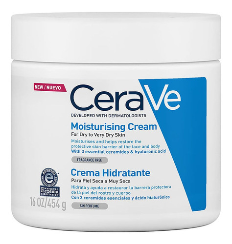  Crema Para Cuerpo Cerave Crema Hidratante En Pote De 454ml/454g