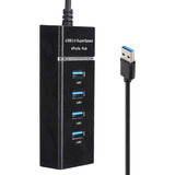 Adaptador Extensor Usb Macho A Hembra De 1 A 4 Puertos Usb 3