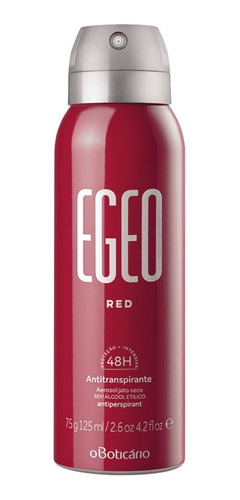Desodorante Antitranspirante Egeo Red, 125ml O Boticário