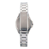 Reloj Q&q Qyq Qa07j212y Casual Acero Mujer Dama + Estuche Color De La Correa Plateado