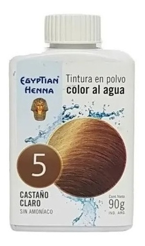 Tintura En Polvo Henna Egyptian 90g Color Al Agua