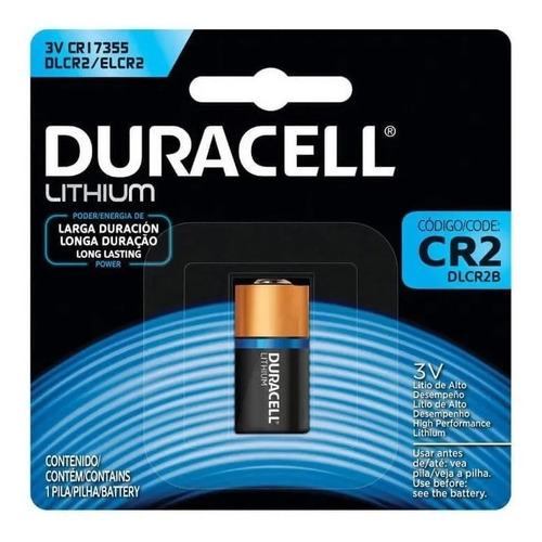 Pila Duracell Litio Cr2 3v Dlcr2b