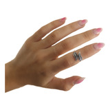 Anillo Midi Falanges Hojitas.  Plata 925