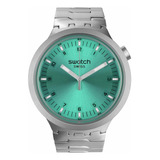 Swatch Vestido Unisex Turquesa Acero Inoxidable Cuarzo Big B