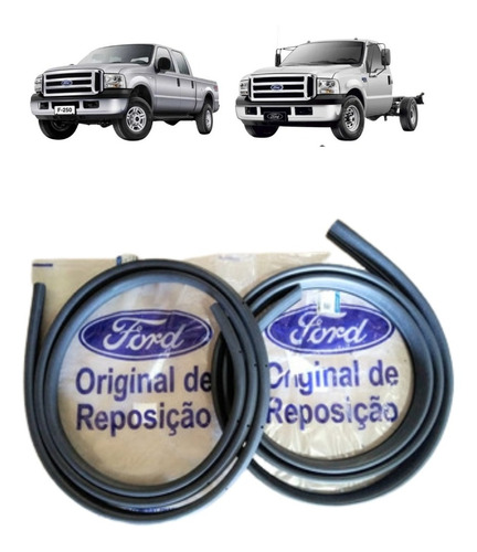 Par De Borracha Da Porta Dianteira F250 F350 4000 Original 