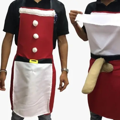 Mandil Temática Navidad Bromista Con Sorpresa Mt Rojo Destapador | Meses sin interés