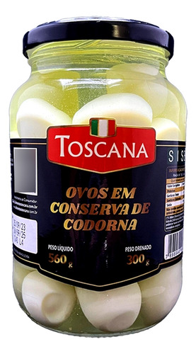 Ovo De Codorna Toscana Vidro 560g Liq 300g Dren - Kit C/5un