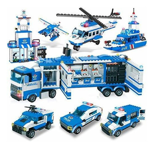 City Police, City Station Building Sets, 8 En 1 Mobile Comma