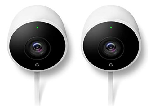 Google Nest Cam Outdoor 2-pack - Cámara Exterior Resistente 