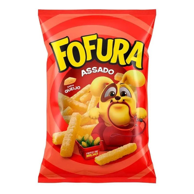Atacado C\u002F15 Pct Salgadinho Fofura Queijo 60g - Lucky | Parcelamento sem juros
