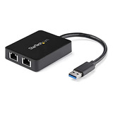 Startech.com Adaptador Usb 3.0 A Gigabit Ethernet De Dos Pue