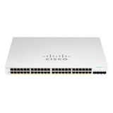 Switch Cisco Cbs220 48p Gigalan Poe 195w 4x1g Sfp Gtia.of.