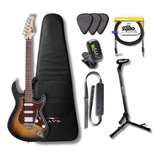 Guitarra Cort G110 Opsb Open Pore Sunburst + Kit