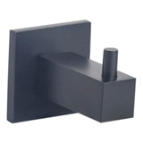 Percha Simple Accesorio Baño Ottone Qubic Negro 1000.5