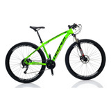 Bicicleta Deeper Aro 29 - 27v Com Freio Hidráulico Suspensao Com Trava De Ombro Cubos K7 Com Rolamento Blindado E K/7 11/36 Verde 21 