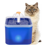 Bebedero Fuente Gatos Perros Agua Fresca Luz Led 2 Lt