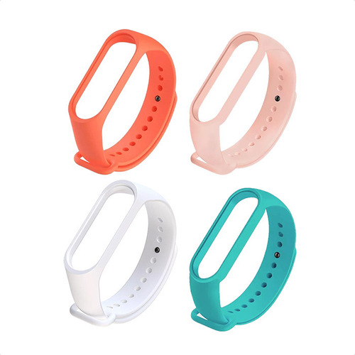 Malla Silicona Para Xiaomi Mi Band 4/5/6 Colores Smartwatch