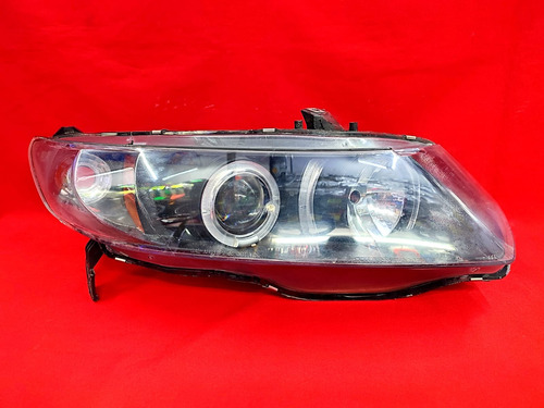 Faros Honda Civic 06-11 De Lupa Con Aro De Ángel 