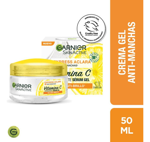 Hidratante Sérum Gel Garnier Express Aclara 50ml Momento De Aplicación Día Noche Tipo De Piel Todo Tipo De Piel