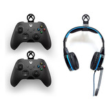 2 Soporte Pared Control + Sop. Diadema Xbox One / Series S/x