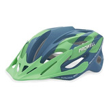 Casco Prowell F59 Color Celeste / Verde Talle L