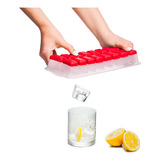 Forma Para Cubo Ice Gelo Rígida E Flexível Fundo Silicone