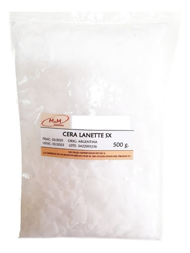 Cera Lanette Emulsionante Fabricar Cremas Y Lociones X 500 G