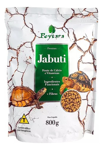 Ração Para Jabuti Poytara Bag 800gr