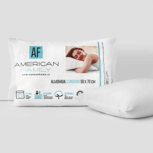 Almohadas Cannon 2 Pack Américan Family 50x70 (4 Almohadas)