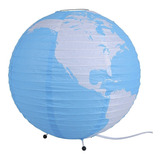 Abajur Globo Mapa Mundi Papel Design Luminária Orb 35cm 