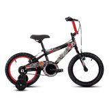 Bicicleta Mercurio Infantil Super Broncco Rodada 16 Color Negro