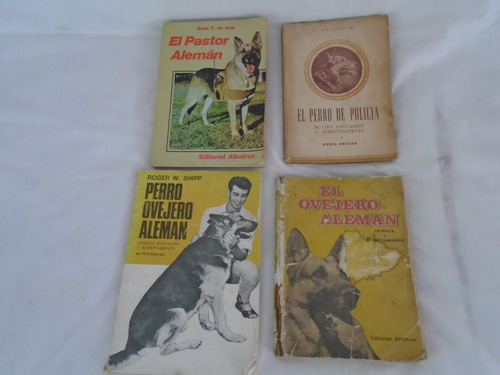 Lote De 4 Libros Sobre El Perro Ovejero Aleman + Policia