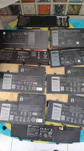 Lote 10 Bateria Notebook Dell Etc Sucata No Estado Leia Idea