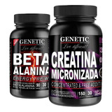 Combo Fuerza Creatina Micronizada + Beta Alanina Genetic Sabor Pastillas