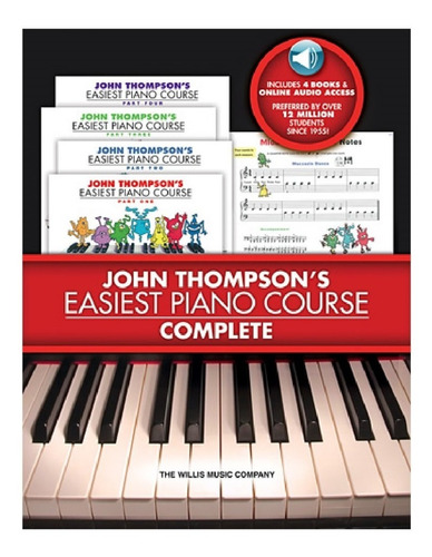 Easiest Piano Course (complete): 4 Books & 4 Audio Online