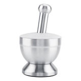 Acero Inoxidable Enmascarador Manual Cuenco Mortero Pestle G