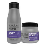 Kit Matizador Violeta Novalook Shampoo 375ml + Mascara 250ml