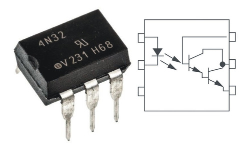 X5 Opto 4n32 Led-trans Darlington 5300v Ctr=500% 4n33 Til113