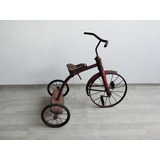 832: Raro Triciclo Antigo Em Ferro