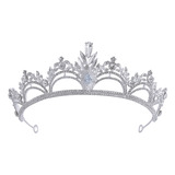 Tiara Con Forma De Corona De La Reina Real, Cristal