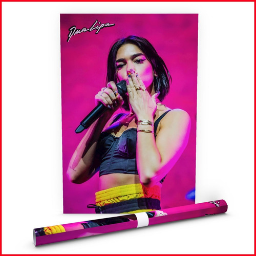 Poster Fotográfico Dua Lipa Lowlands Países Bajos #5 60x40cm